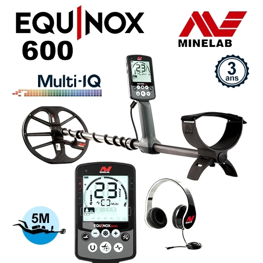 Minelab Equinox 600 le détecteur milieu de gamme le plus complet