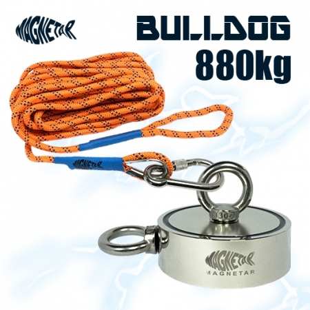 Le pack aimant Bulldog 880 kg et une corde de 20 mètres