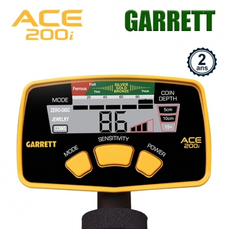 Garrett ACE200i Détecteur de métaux Profondeur de détection (max