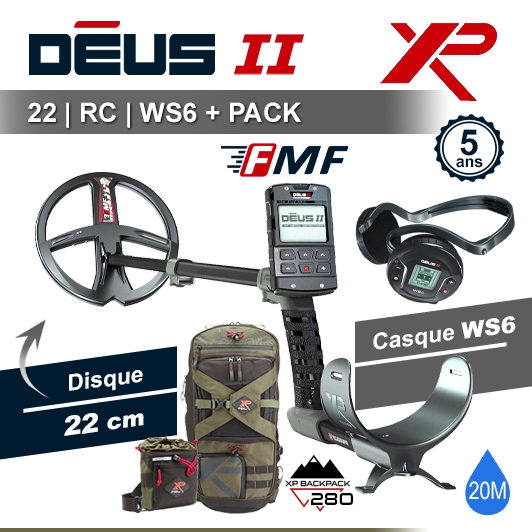 Le XP Deus 2 FMF avec un sac de d tection BackPack 280