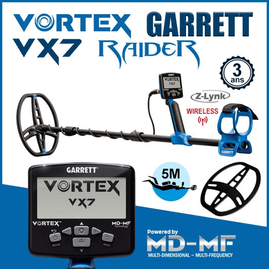 Détecteur Garrett Vortex VX7