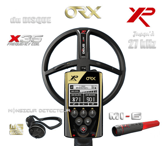 Détecteur XP Orx 22,5 cm X35 + Casque Sans Fil WSA
